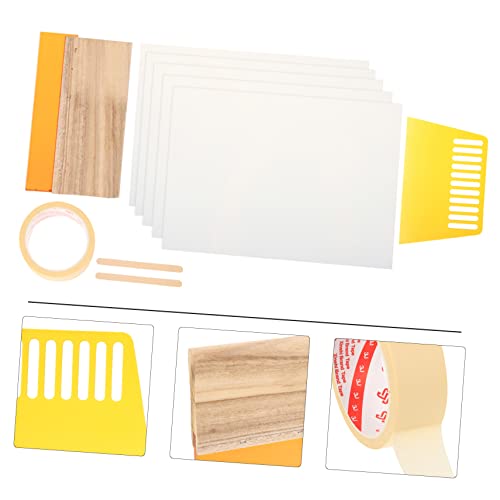 Gadpiparty 1Set Screen Printing Starter Kit DIY with Durable Ink Squeegee and Scraper for Easy Printmaking and Craft Projects
