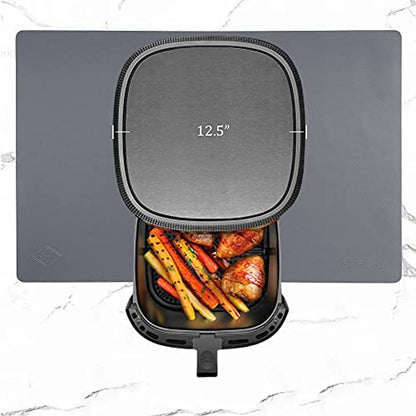 Home Essential, Supmat XL, Super Versatile Extra Large and Thick Heat Resistant Silicone Mat, Counter Mat (Dark Gray) - color: Dark Gray, size: X-Large