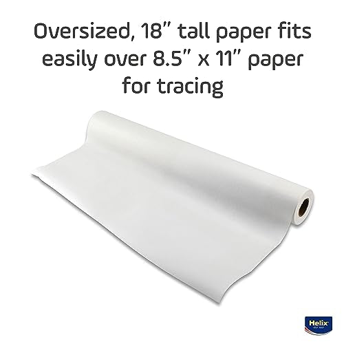 Maped - Helix Sketch & Tracing Paper 50 Yard Roll - 18 Inch - Artistic Sketching - High Transparency - Perfect for Light Boxes and Precise Tracing - Smooth Surface, Versatile Medium Compatibility