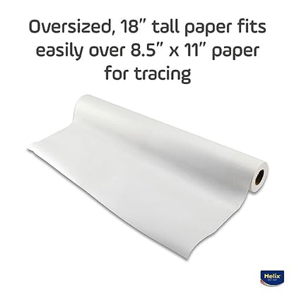 Maped - Helix Sketch & Tracing Paper 50 Yard Roll - 18 Inch - Artistic Sketching - High Transparency - Perfect for Light Boxes and Precise Tracing - Smooth Surface, Versatile Medium Compatibility
