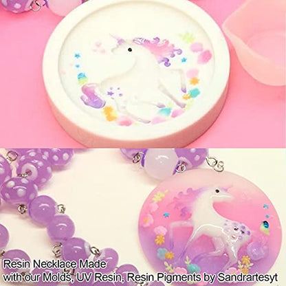 Resin Jewelry Mold Set with Geometric Beads & Arrowhead Pendants – 24 Silicone Cavities for UV Epoxy Resin, Clay, Soap, Candle, Necklace & Charm Making