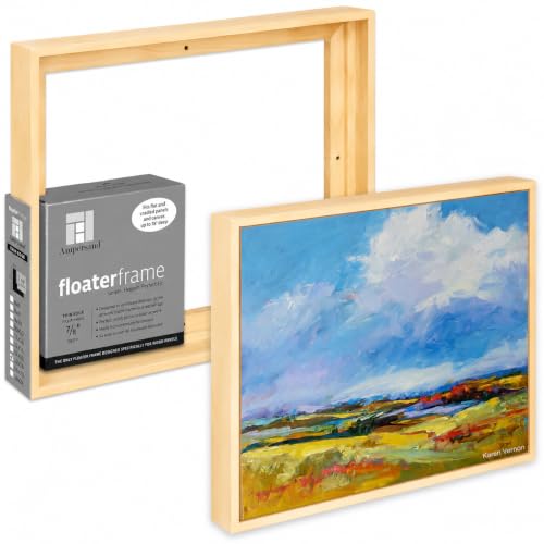 Ampersand Floaterframe for Wood Panels, 7/8 Inch Depth, Thin, 12x16 Inch, Maple (FTHIN781216M) - color: Maple, size: 12"x16"