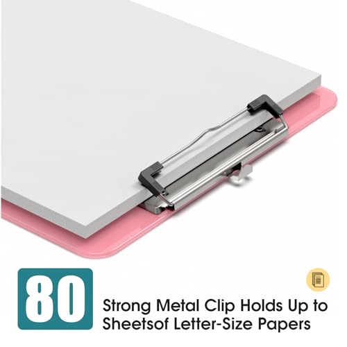 Color Clipboards 12 Pack, A4 Plastic Clear Clip Board 8.5 x 11 for Classroom, Students, Kid, Woman, Size 9" x 12.5" with Low Profile Clip, Office & School Supply