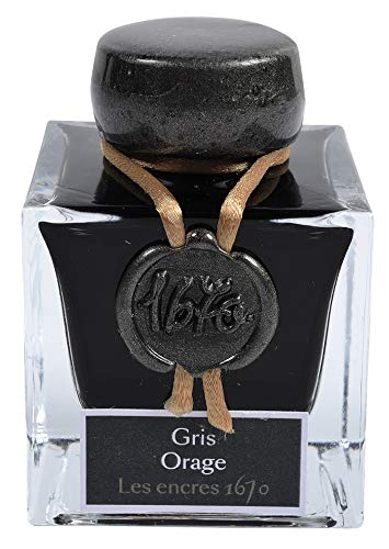 J. Herbin J.Herbin 1670 Anniversary Stormy Gray 50ml Bottled Ink (15009T) - color: Stormy Gray
