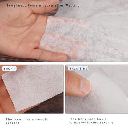 Reelartisy 50 Sheets Artist Teabag Paper, 16.5x16.5 Inches Wet Strength Tissue Paper for Mixed Media Art, Painting, Collage, Cyanotype, Printmaking, Handmade DIY Craft Supplies (50)
