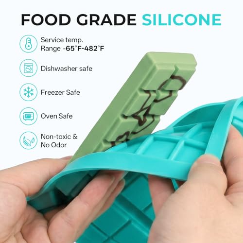 Nicpro 80 oz Silicone Mold Making Kit 20A, Platinum Liquid Silicones Rubber for Mold Maker, Jade Green Flexible & Food Safe Mix Ratio 1:1 for Casting 3D Resins Molds DIY with Gloves, Sticks & Cups - size: 80oz