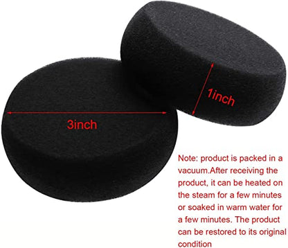 Penta Angel Round Sponges 10Pcs 3inch Yellow Painting Sponges Synthetic Artist Sponge Watercolors Sponge for Art & Craft Pottery Clay Cleaning Ceramics Wall (Black) - color: Black