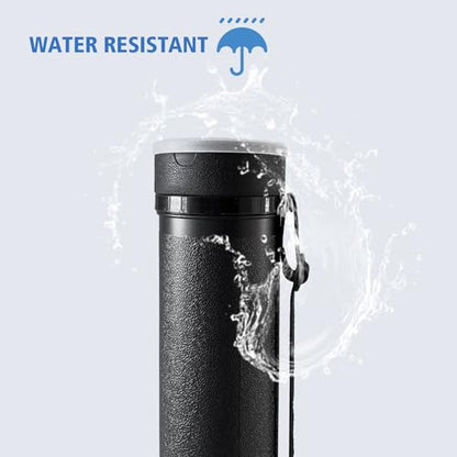 Poster Tube with Strap,2Pack Expandable Poster Storage Tubes Expand from 24.5" to 40" ,Waterproof Telescoping Blueprint Art Document Transport Carrying Tube - color: Black