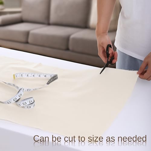 Canvas Fabric, 1.75Yd (63 x 20 inch) Cotton White Canva Fabric Natural Cotton Duck Canvas Fabrics for Sewing Arts Crafts, Backings, Covers, Placemats