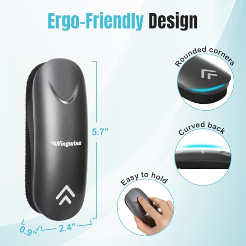 Wingwise Dry Erase Eraser, Magnetic White Board Eraser for Glass Whiteboards, Comfortable Grip, Strong Magnet, 4-Pack, 2 Black + 2 Gray - color: 4-pack/ 2 Black + 2 Gray
