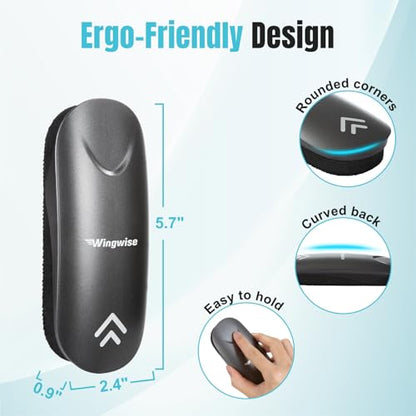 Wingwise Dry Erase Eraser, Magnetic White Board Eraser for Glass Whiteboards, Comfortable Grip, Strong Magnet, 4-Pack, 2 Black + 2 Gray - color: 4-pack/ 2 Black + 2 Gray