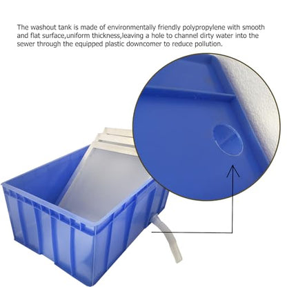 HayWHNKN 4 Color 4 Station Screen Printing Kit with Screen Frame Washout Tank Squeegee for Screen Printing