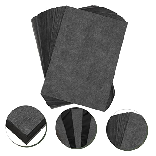 HOMSFOU A4 Graphite Carbon Transfer Tracing Paper 100 Sheets for Artists and Students Portable Drawing and Copy Paper for Sketching and Craft Projects