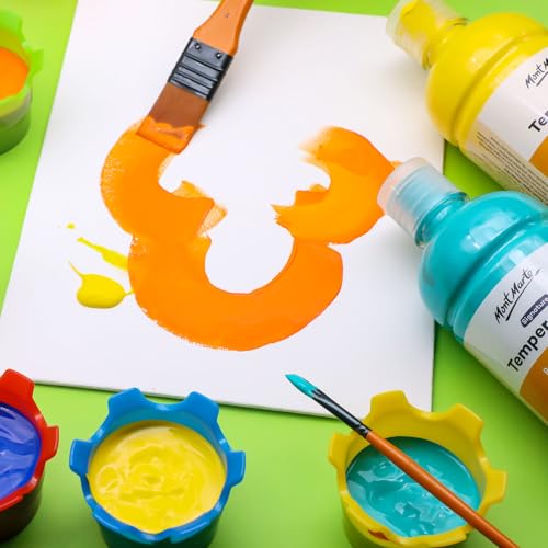 Mont Marte Tempera Paint Set 12pc x 16.9 US fl.oz (500ml), 12 Bottles of Tempera Style Kids Paint, Washable for Kids Art and Craft, Non Toxic, Easy to Clean. - size: 202.8 Fl Oz (Pack of 1)