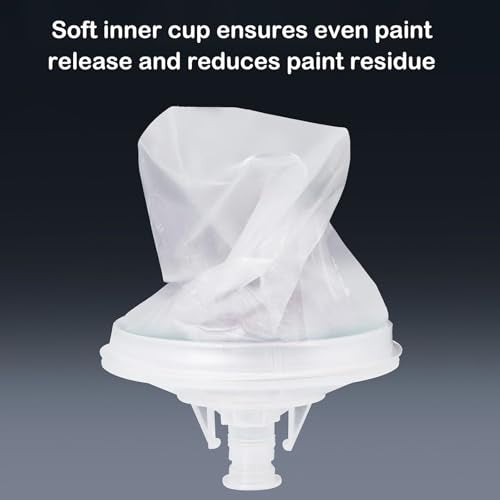 Disposable Paint Spray Gun Cup 50 Pack 22 Ounce(650ML) Disposable Mixing Cups for Automotive Spray Gun with 50 Liners and Lids System, with Retainer Ring, 2 Adapters for Paint Gun (22 Ounce- 50pack) - size: 22 Ounce- 50pack