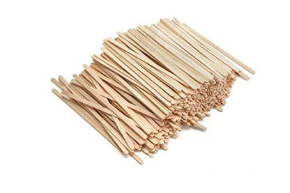 500 Wooden Coffee Stirrers - Biodegradable 5.5" Coffee Stirrers Wood, Coffee Mixer Stick, Disposable Coffee Stirs, Stirring Sticks - BPA free Round-End Birch Wooden Stir Sticks For Coffee Bar - size: 5.5 Inches - 500 Sticks