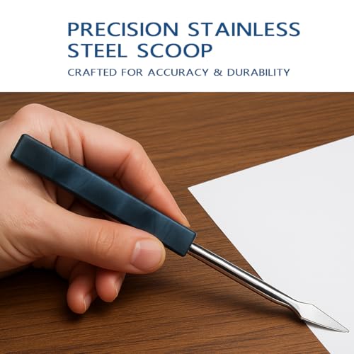 Spacenight Wax Carving Tool Epoxy Resin Grip, Artistic Pattern, Stainless Steel Tip Allows for Precise Pickup and Placement. 3pcs (Blue Marble 3-Piece Set) (Blue Marble 3-Piece Set) - color: Blue Marble 3-Piece Set