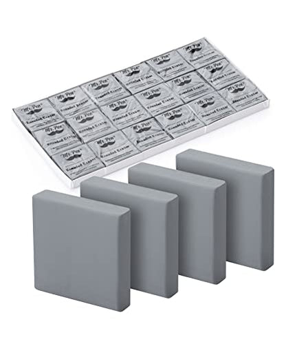 Mr. Pen- Kneaded Erasers, 1.44" x 1.36", 18 Pack, Gray | Soft Moldable Art Erasers for Charcoal, Graphite & Pastel Drawing, Precision Highlighting, Smudge Control - color: Gray, size: 18 Pack, 1.44" x 1.36"