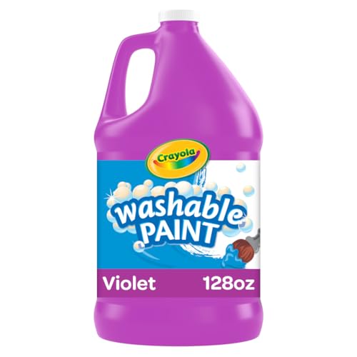 Crayola Washable Paint For Kids, Violet 1 Gallon, Kids Arts And Crafts Supplies, Non Toxic, Bulk - color: Violet