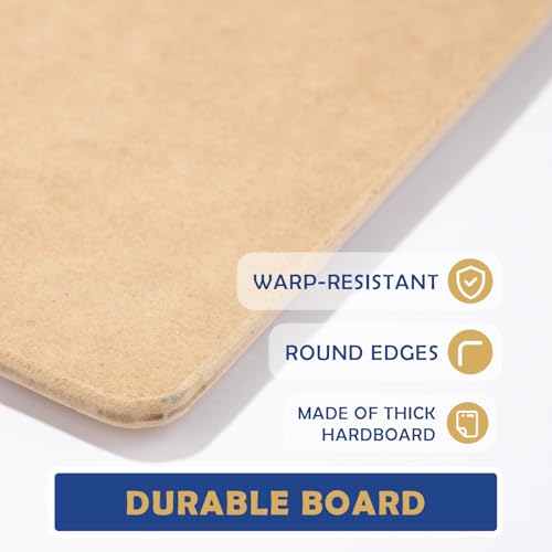 Falling in Art 13x17 Professional Sketch Board, Drawing Tote Board for Artists with Sturdy Clip and Rubber Bands, Portable Art Clipboard for Classroom and Studio Drawing - size: 13X17"