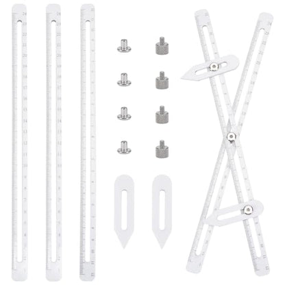UNICRAFTALE Pottery Throwing Gauge Set White Pottery Height Measuring Ruler Acrylic Clay Craft Measuring Gauge Adjustable Pottery Ceramics Clay Tool for Pottery Making