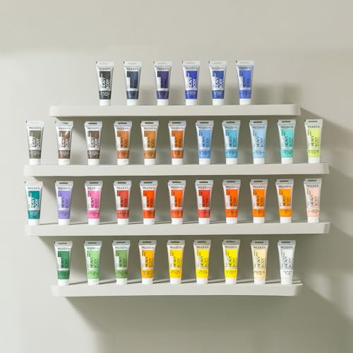 MEEDEN Titanium White Acrylic Paint: Pack of 2 Heavy Body Acrylic Paints (100ml/3.38oz x 2 Tubes) - color: Titanium White, size: 2 Tubes