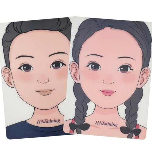 Makeup Practice Board - Face Paint Board, Reusable Painting Exercise Template, Stage & Home Makeup Tool for Boys & Girls - color: Boy&Girl