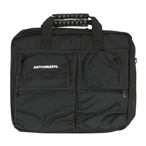 Artograph Padded Carrying Bag, Protective Travel Case for LightPads, Laptops, Art Supplies & Sketch Pads, Multiple Zippered Pockets, Durable Nylon, Portable Artist Storage Tote, 18 x 16.5-Inch - size: 18 x 16.5-Inch