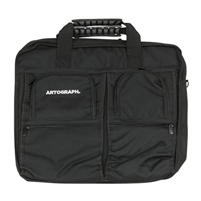 Artograph Padded Carrying Bag, Protective Travel Case for LightPads, Laptops, Art Supplies & Sketch Pads, Multiple Zippered Pockets, Durable Nylon, Portable Artist Storage Tote, 18 x 16.5-Inch - size: 18 x 16.5-Inch