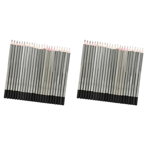 GLOGLOW Graphite Sketch Art Pencils Set 48 Pieces 9H to 14B for Artists Sketching Painting Professional Drawing