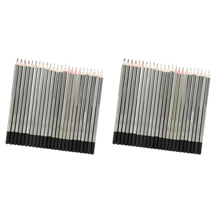 GLOGLOW Graphite Sketch Art Pencils Set 48 Pieces 9H to 14B for Artists Sketching Painting Professional Drawing
