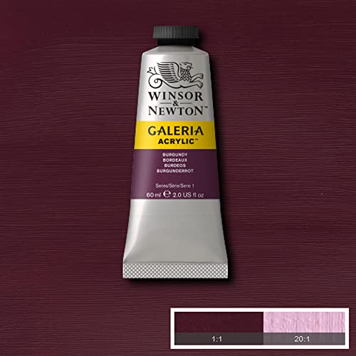 Winsor & Newton Galeria Acrylic Color, 60ml (2-oz) Tube, Burgundy - color: Burgundy, style: 2-oz Tube