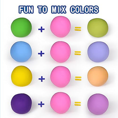 ifergoo Pink Air Dry Clay - Moldable Cosplay, DIY Creative Modeling Clay for School Arts & Craft Project, Fake Bake, Slime Supplies, Super Light Magic Foam Molding Clay, Soft, No-Sticky, 1.1LBS/500G - color: Pink/500g