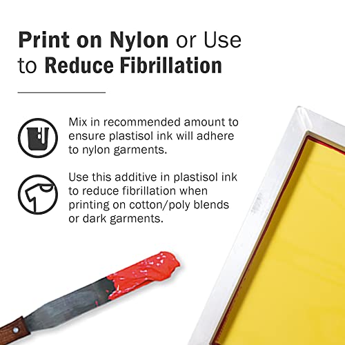 Rapid Cure® Nylon Bonding Additive - Screen Print Freely On Nylon Now with No Concerns. for Use with Any of Your Favorite Plastisol Inks. (8oz) - size: 8 fl oz
