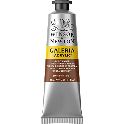 Winsor & Newton Galeria Acrylic Color, 60ml (2-oz) Tube, Burnt Umber - color: Burnt Umber, style: 2-oz Tube