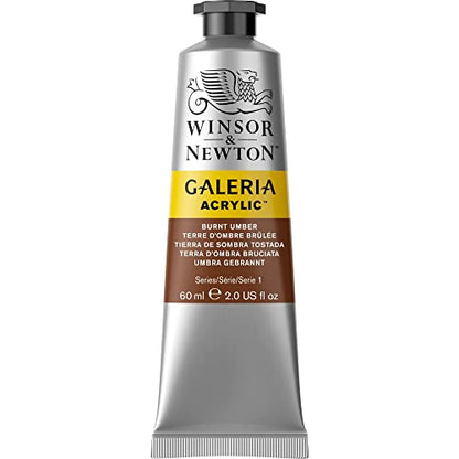 Winsor & Newton Galeria Acrylic Color, 60ml (2-oz) Tube, Burnt Umber - color: Burnt Umber, style: 2-oz Tube