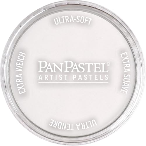 PanPastel Artist Pastels by GOLDEN, Pearl Medium White (Fine), 2.44” / 62mm Pan Diameter, Professional Artist Pastels, Unique Pan Format (cake-like) - color: Pearl Medium - White FINE