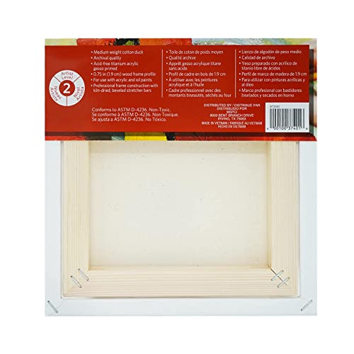 MICHAELS Bulk 12 Pack: Level 2 Gallery Wrapped Traditional Canvas by Artist's Loft® - size: 8â x 8â
