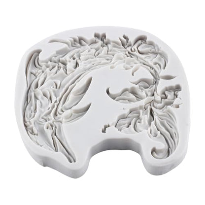 Dolphin Silicone Resin Casting Molds Dolphin Flower Polymer Clay Mold for DIY Crafts Epoxy Resin Casting Air Dry Polymer Clay Plaster Jewelry Making - color: Style K