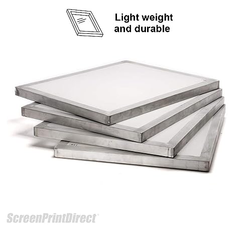 Screen Print Direct Aluminum Frame 6 Count Bundle Screen Printing Screen 20" x 24" White Mesh- Screen Printing Frames, Screen Printing Kit - Silk Screen 2x110, 2x137, 2x155 Mesh Count - size: 110(2) 137(2) 155(2)