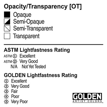GOLDEN Fluid Acrylics, Titan Buff, 8 fl. oz. Bottle, Professional Acrylic Paint, Semi-Opaque