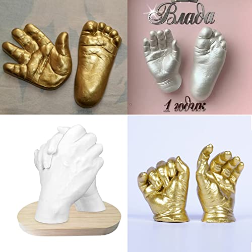 NEXAVKPR Hand Casting Kits Keepsakes Hands Statue Molding Set Holding for Parents Together Funny Model Set Casting Kits for