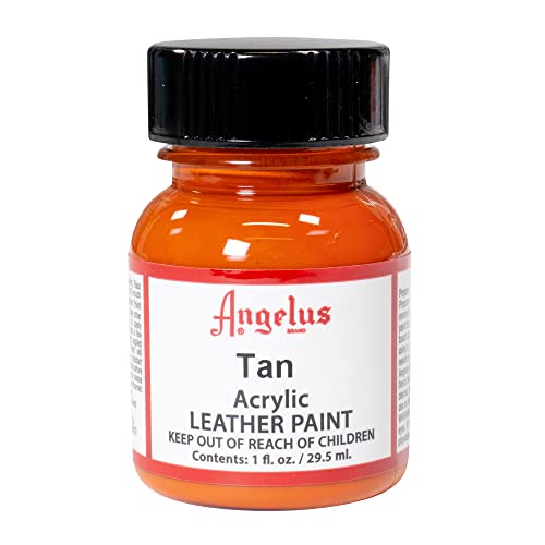 Angelus Acrylic Leather Paint for Shoes, Couches, Sofas, Jackets and More - Tan - 1 oz - color: Camel Tan, size: 1 Fl Oz (Pack of 1)
