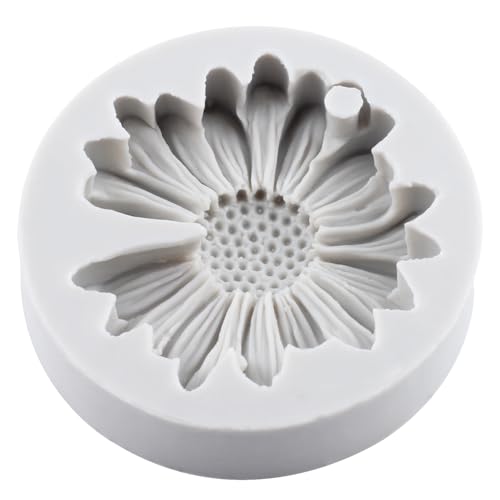 Daisy Flower Polymer Clay Mold Daisy Silicone Molds Chrysanthemum Flower Mold for DIY Crafts Jewelry Making Epoxy Resin Casting Air Dry Clay Plaste - color: Style F