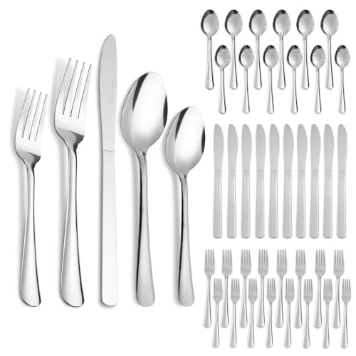 120PCS Windsor Silverware Set - Stainless Steel Silverware Set for 24 Kitchen Flatware Set Cutlery Set For Home Restaurant Hotel, Kitchen Dishwasher Safe Utensils Set Weddings, Parties, Gifts - size: 120PCS Flatware Set