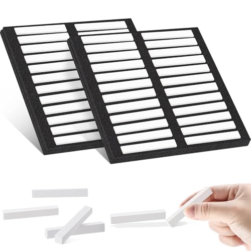 Watersay 48 Pcs Soft Chalk Pastels Set Soft Pastel for Artists Square Sketch Chalk Non-toxic Artist Pastel Sticks for Professional Artists Students and Art Lovers(White,60×8×8mm) - color: White, size: 60×8×8mm