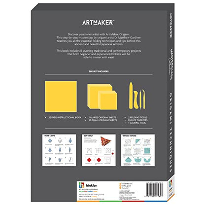 Hinkler Art Maker Masterclass Collection: Origami Techniques Kit - Beginner to Advanced Origami - Japanese Art - Origami Guide - Craft Kits - Arts and Craft for Adults - style: Origami