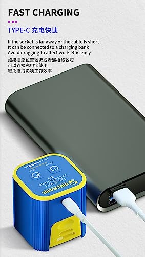 Mechanic L1 Intelligent UV Curing Lamp 5V Type-C Green Oil Fast Curing Light for Phone PCB Mainboard OCA Glue Curing Repair Lamp