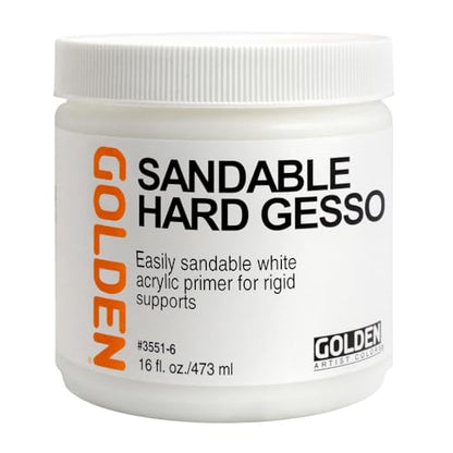 Golden Acrylic Sandable Hard Gesso - 16 oz Jar