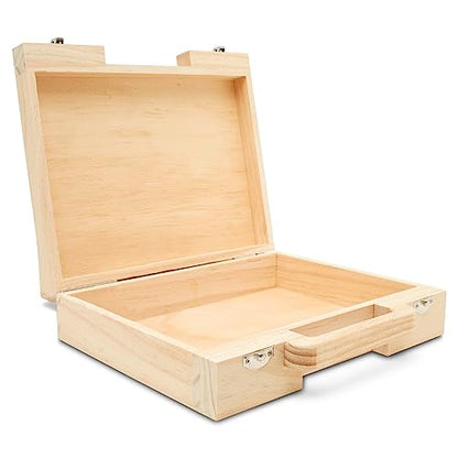 Woodpeckers Nesting Craft Suitcases, 1 Set of 3 Unfinished Wooden Boxes for Crafts, Travel Friendly Memory Boxes for Keepsakes - size: Nesting Set (3 Sizes)